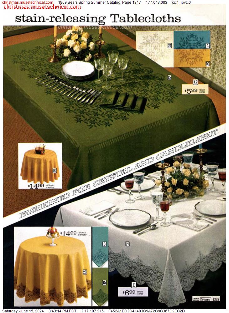 1969 Sears Spring Summer Catalog, Page 1317