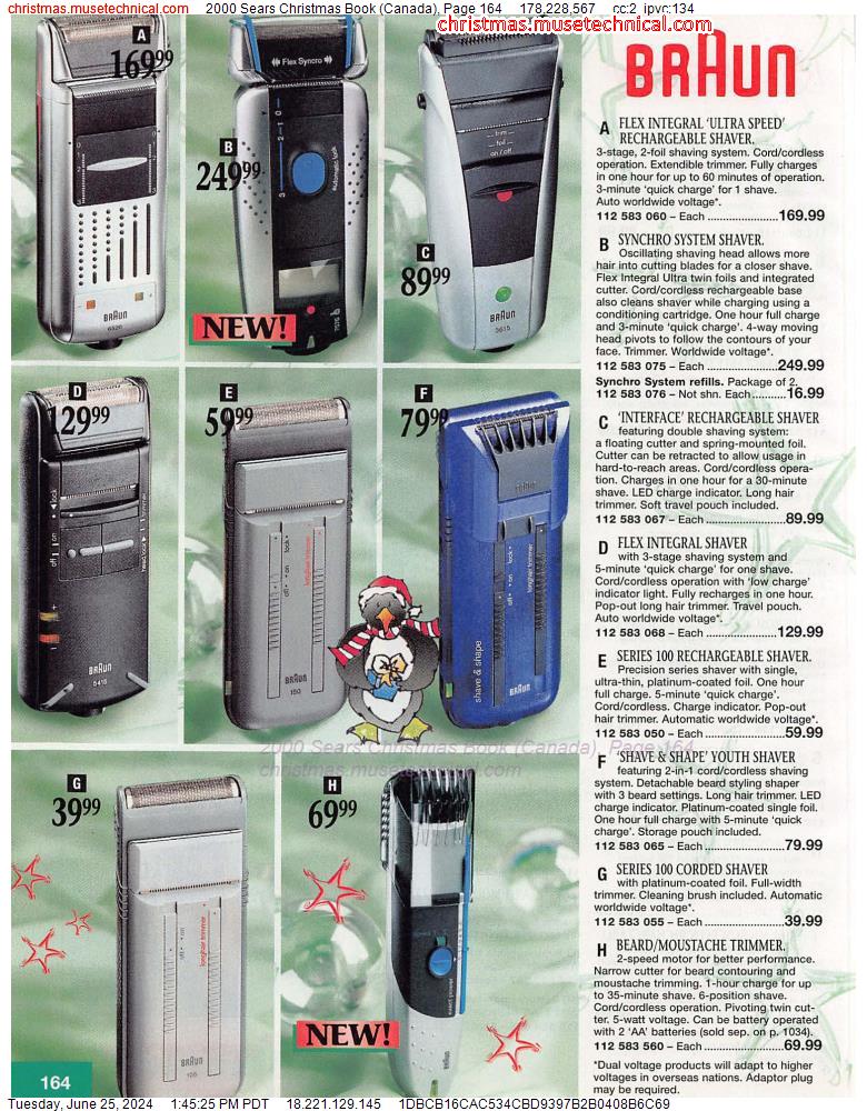 2000 Sears Christmas Book (Canada), Page 164
