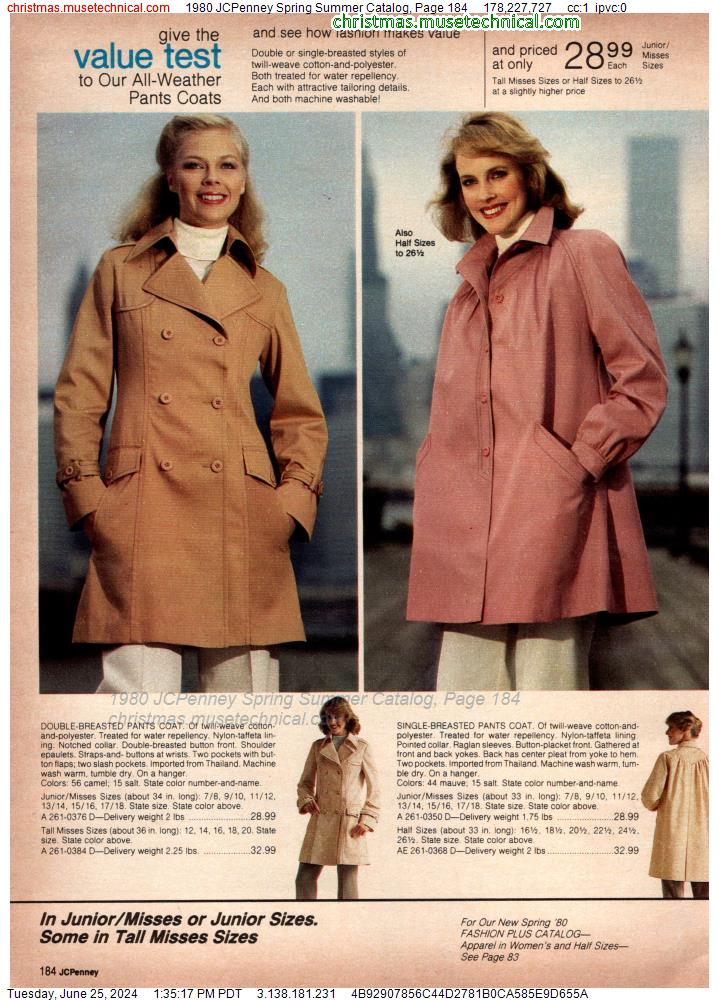 1980 JCPenney Spring Summer Catalog, Page 184