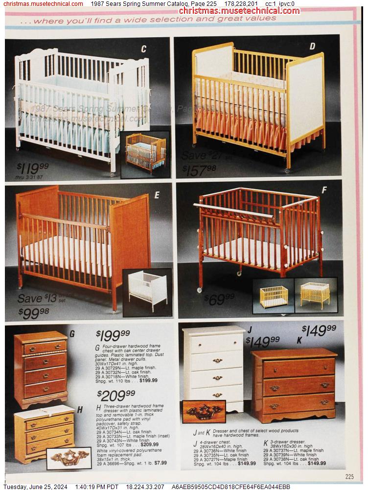 1987 Sears Spring Summer Catalog, Page 225