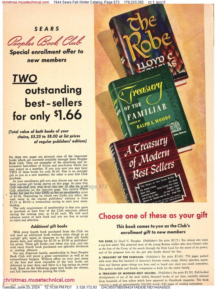 1944 Sears Fall Winter Catalog, Page 573