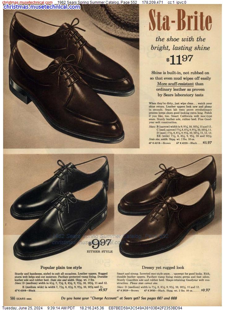1962 Sears Spring Summer Catalog, Page 552