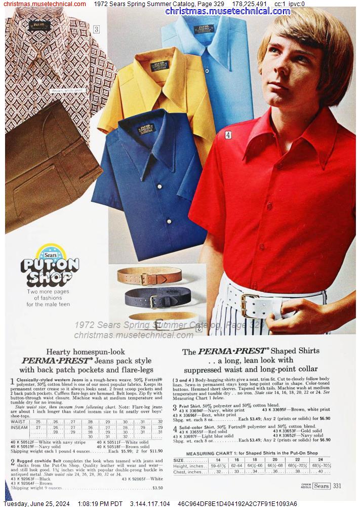 1972 Sears Spring Summer Catalog, Page 329