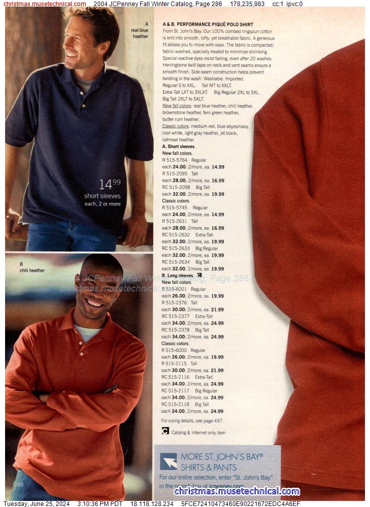 2004 JCPenney Fall Winter Catalog, Page 286
