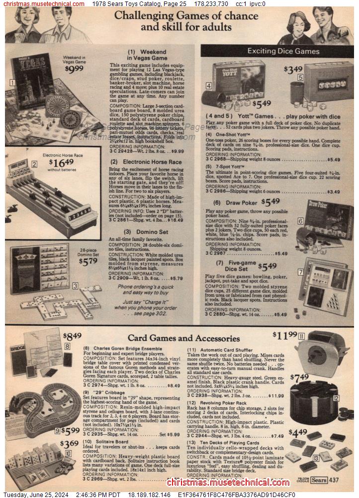 1978 Sears Toys Catalog, Page 25