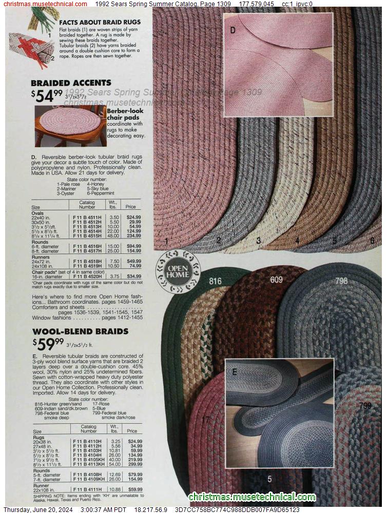 1992 Sears Spring Summer Catalog, Page 1309