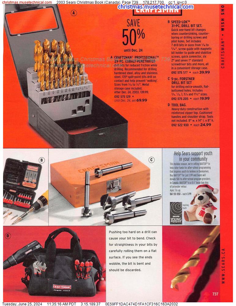 2003 Sears Christmas Book (Canada), Page 739