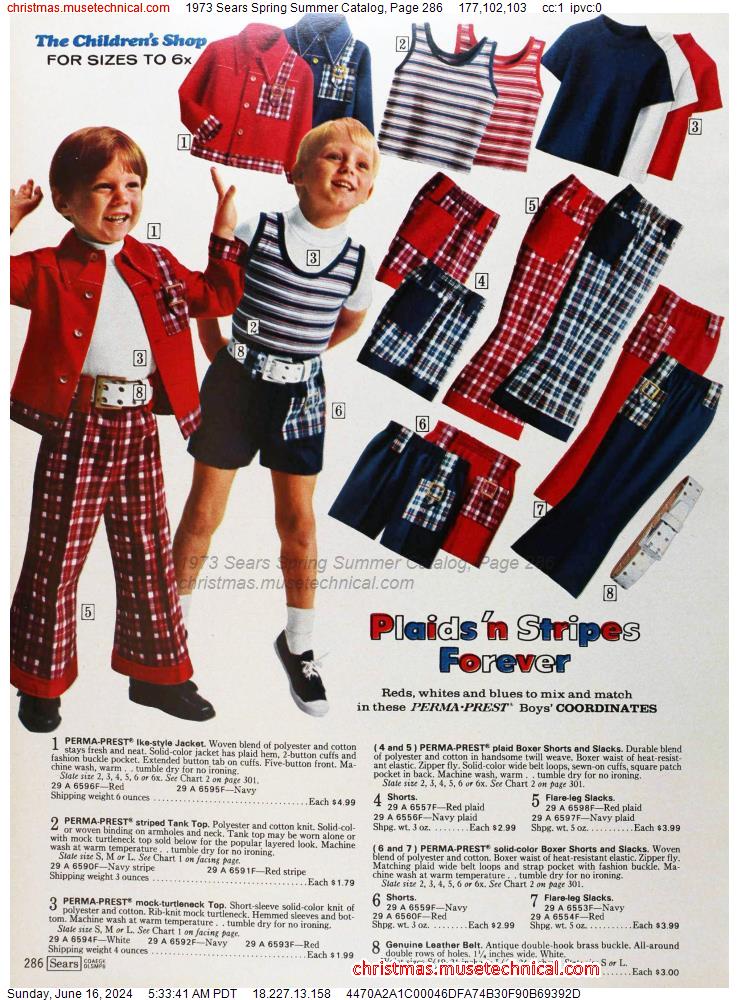 1973 Sears Spring Summer Catalog, Page 286