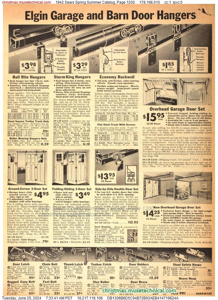 1942 Sears Spring Summer Catalog, Page 1200