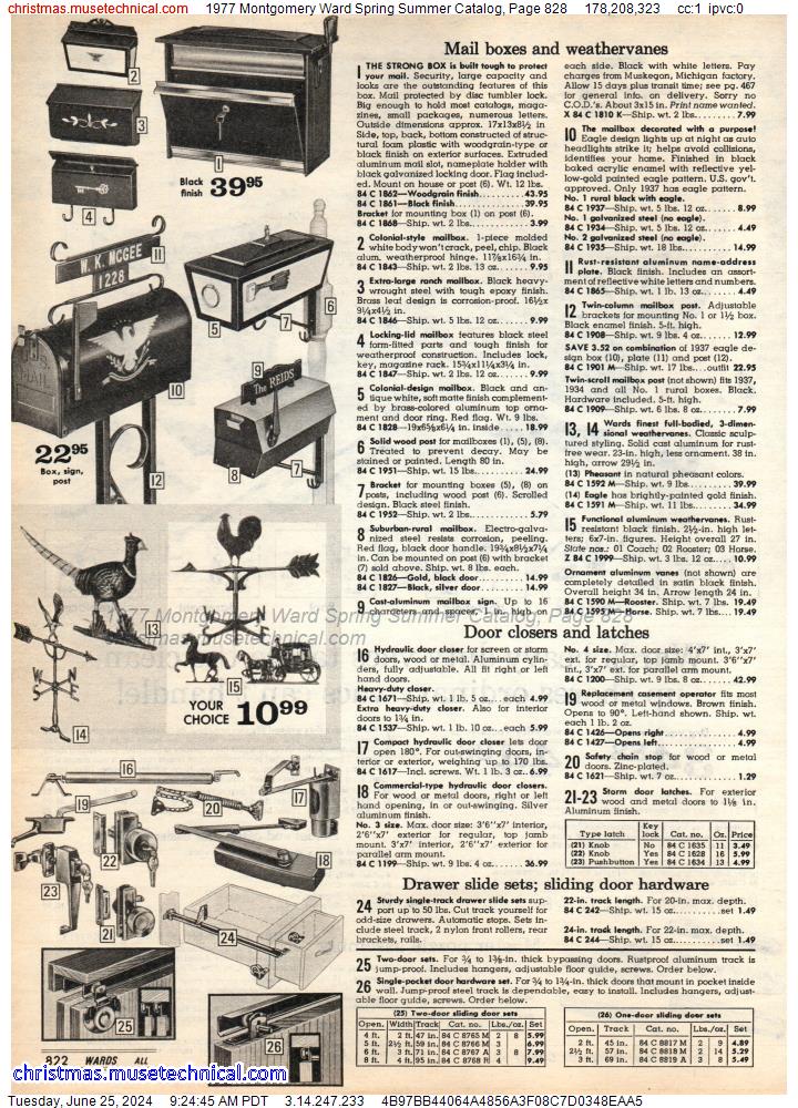 1977 Montgomery Ward Spring Summer Catalog, Page 828