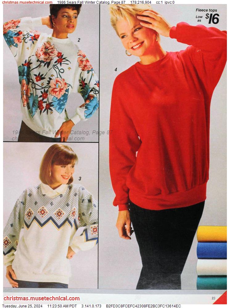1986 Sears Fall Winter Catalog, Page 87