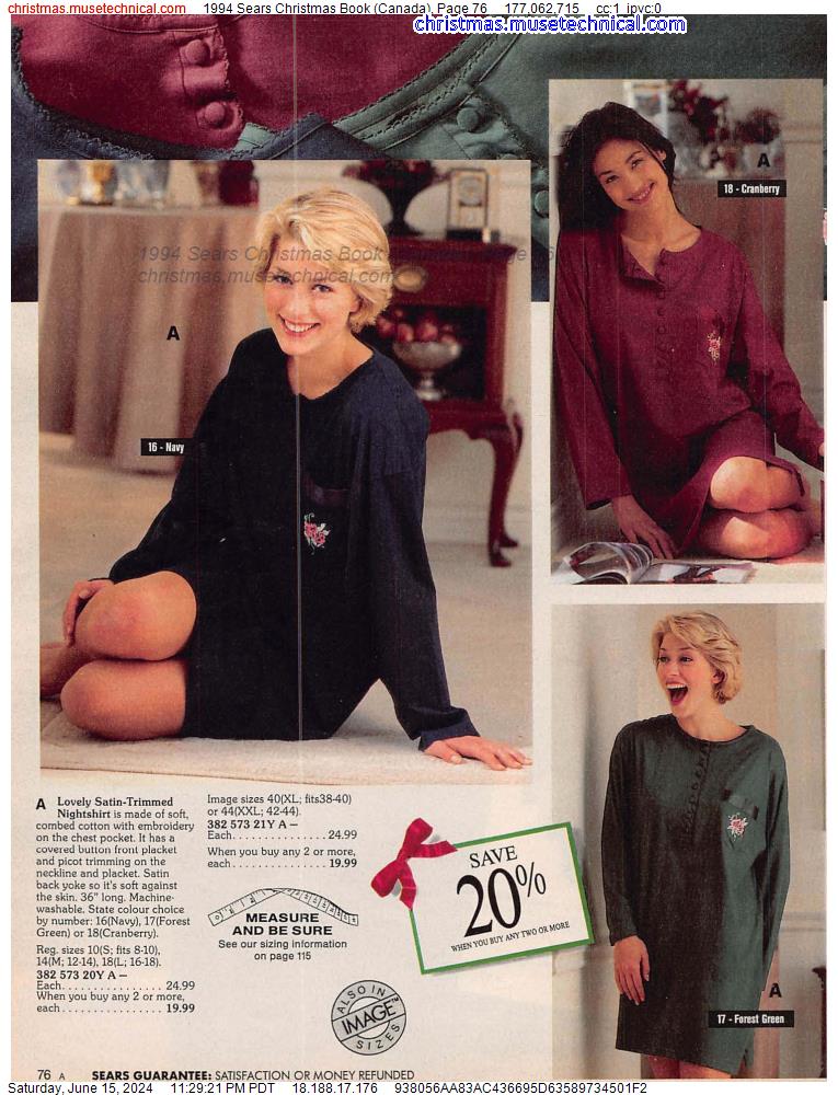 1994 Sears Christmas Book (Canada), Page 76