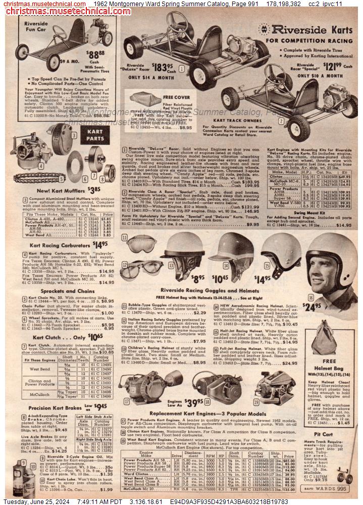 1962 Montgomery Ward Spring Summer Catalog, Page 991