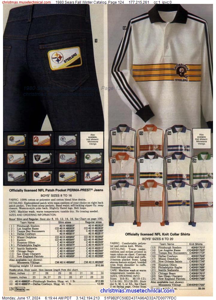 1980 Sears Fall Winter Catalog, Page 124