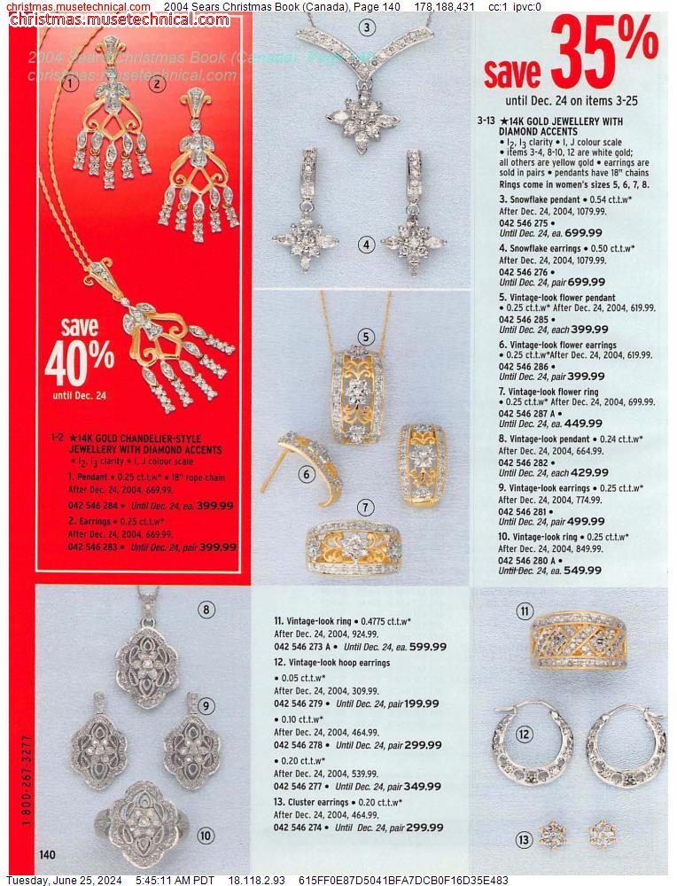 2004 Sears Christmas Book (Canada), Page 140