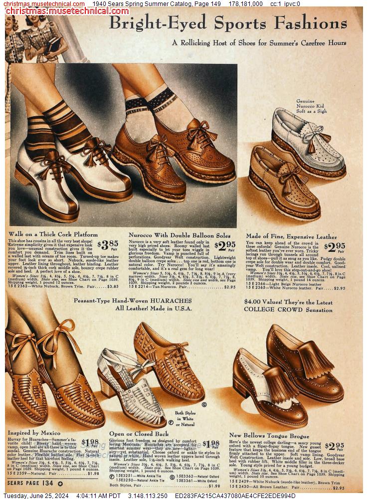 1940 Sears Spring Summer Catalog, Page 149