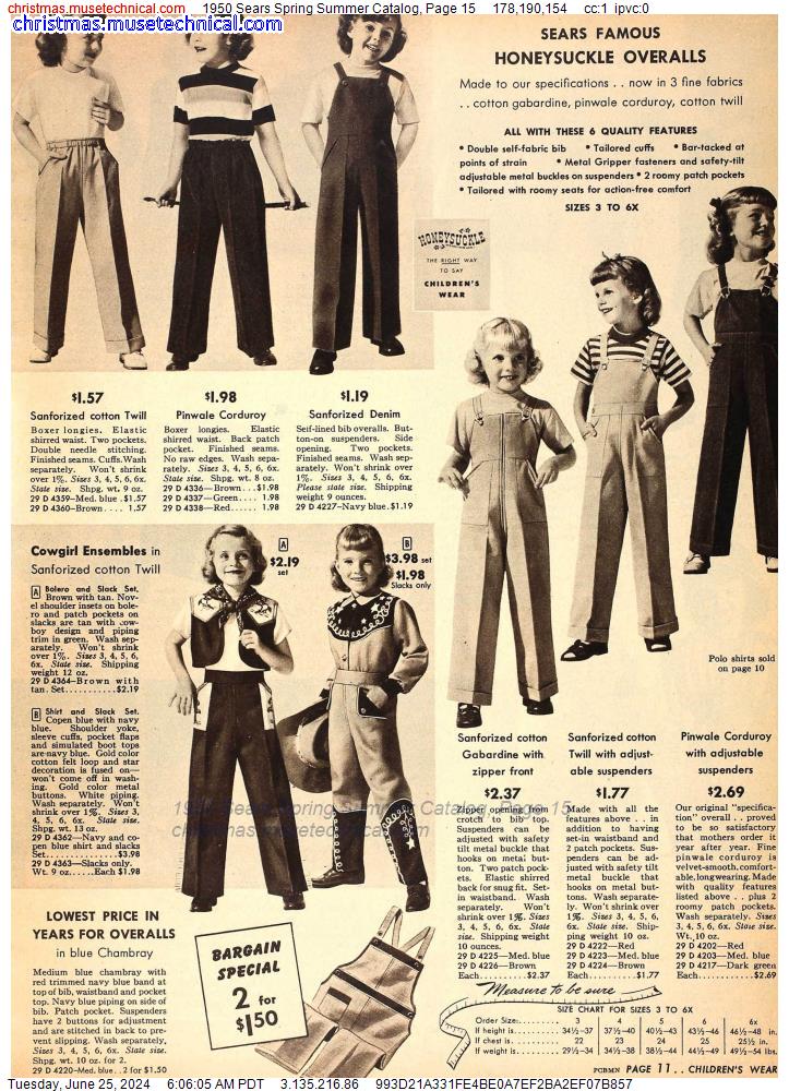1950 Sears Spring Summer Catalog, Page 15
