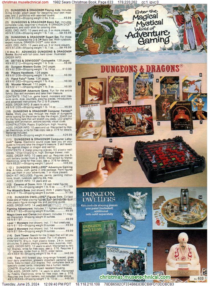 1982 Sears Christmas Book, Page 633