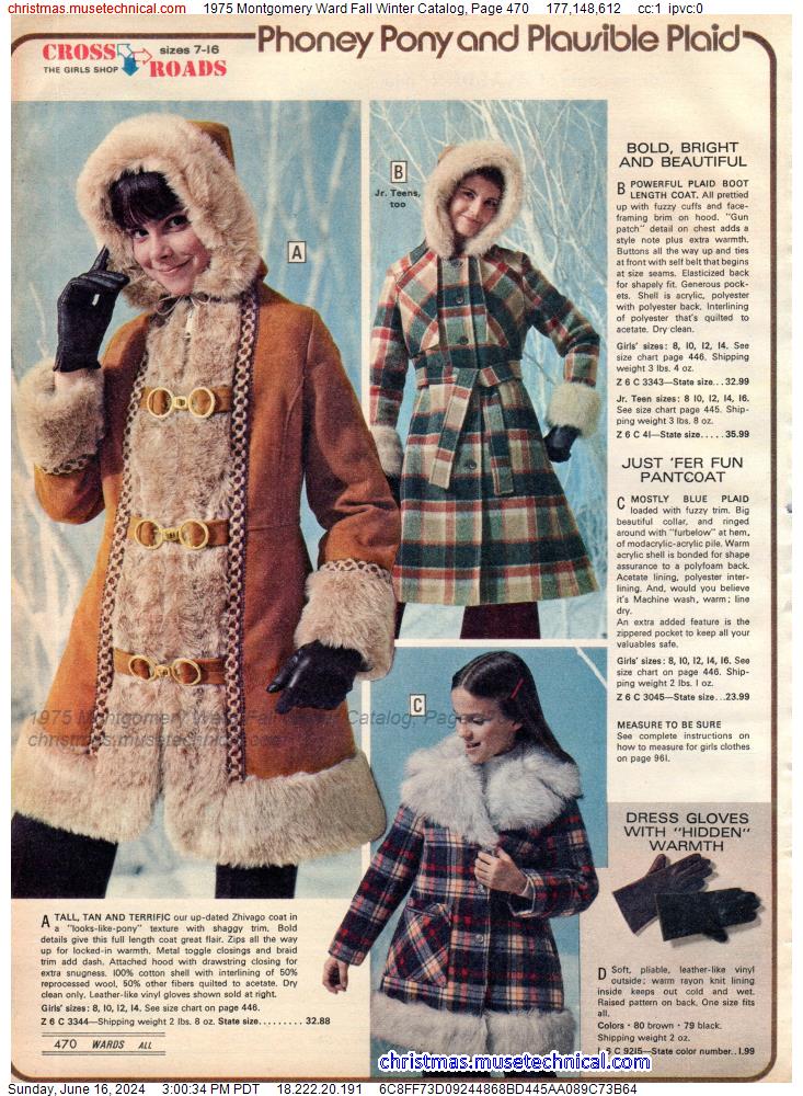 1975 Montgomery Ward Fall Winter Catalog, Page 470