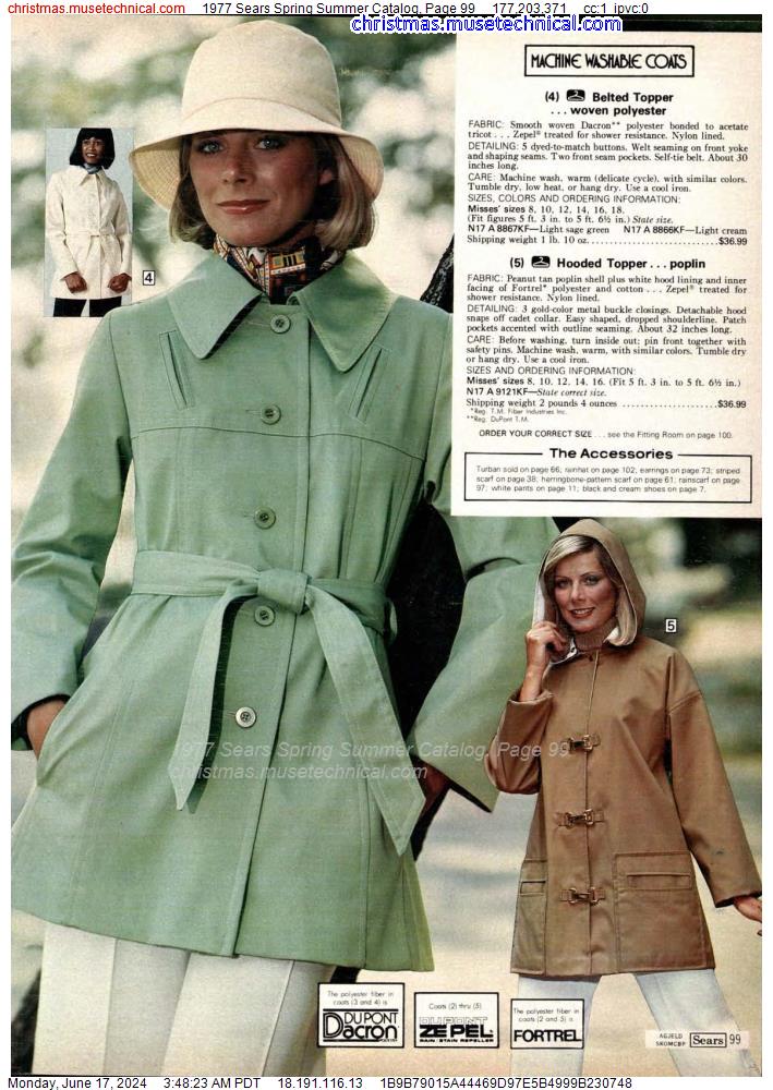 1977 Sears Spring Summer Catalog, Page 99