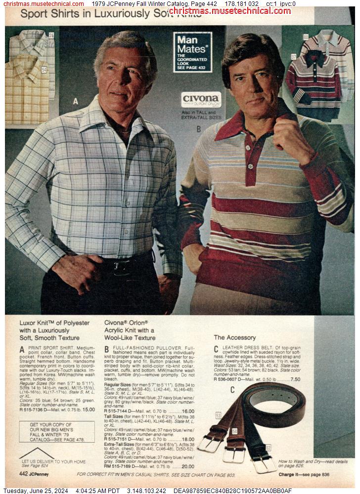 1979 JCPenney Fall Winter Catalog, Page 442