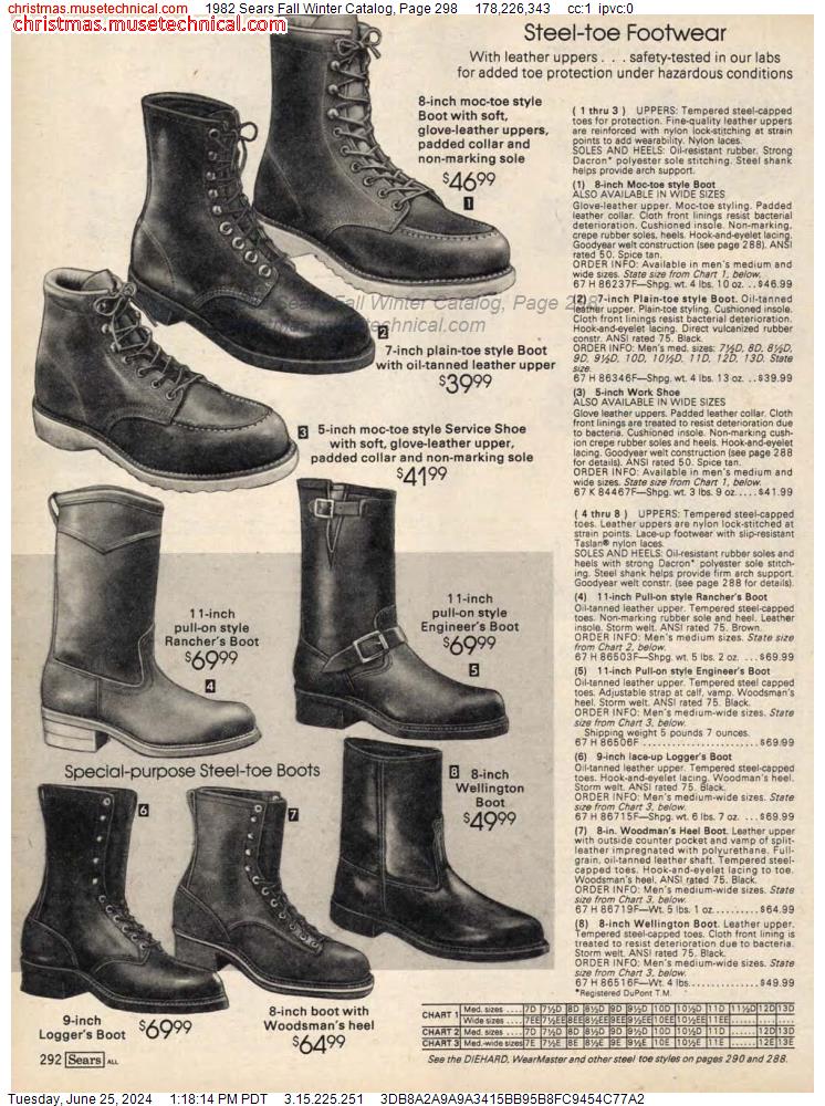 1982 Sears Fall Winter Catalog, Page 298