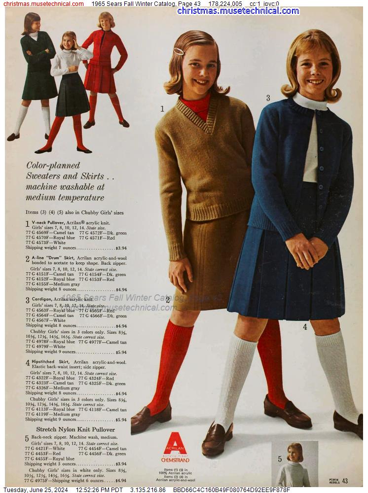 1965 Sears Fall Winter Catalog, Page 43