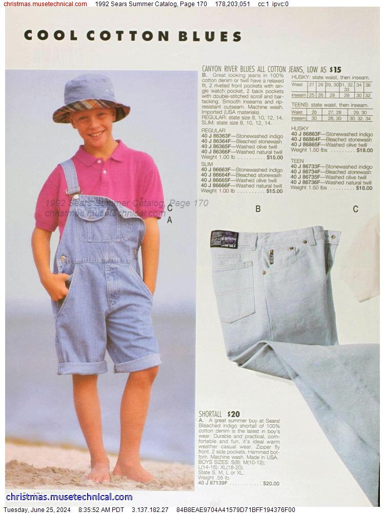1992 Sears Summer Catalog, Page 170
