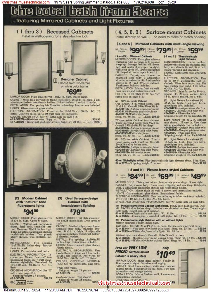 1979 Sears Spring Summer Catalog, Page 868