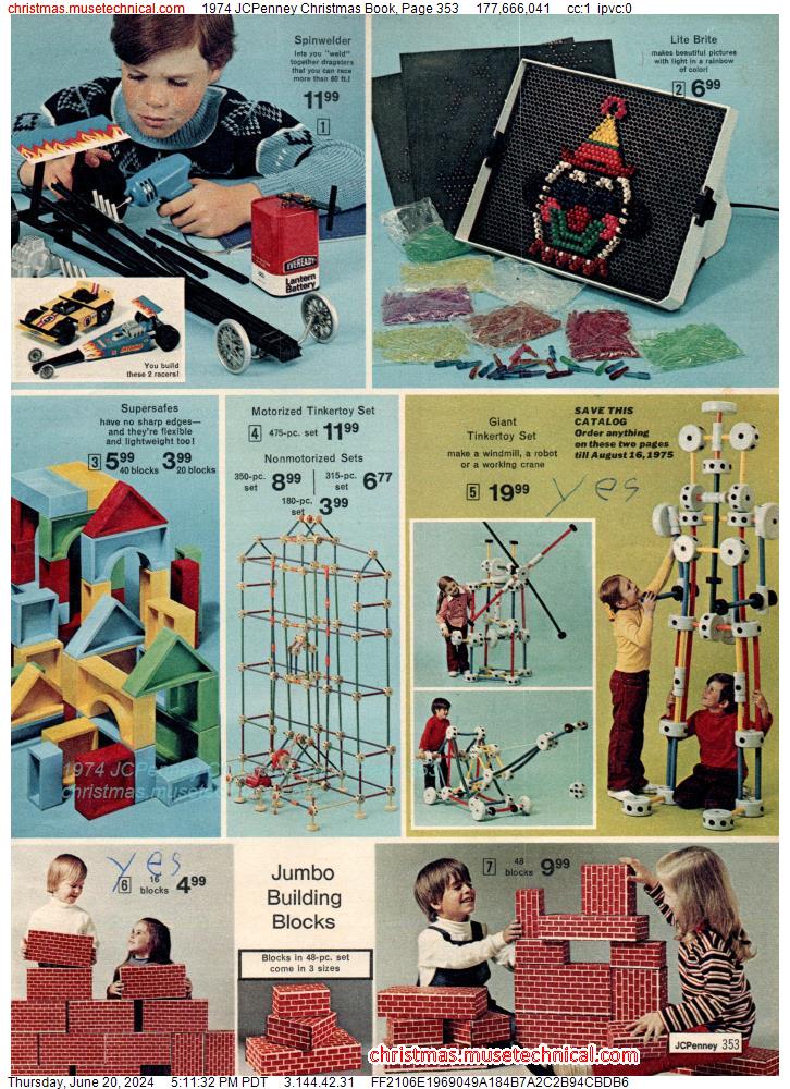 1974 JCPenney Christmas Book, Page 353