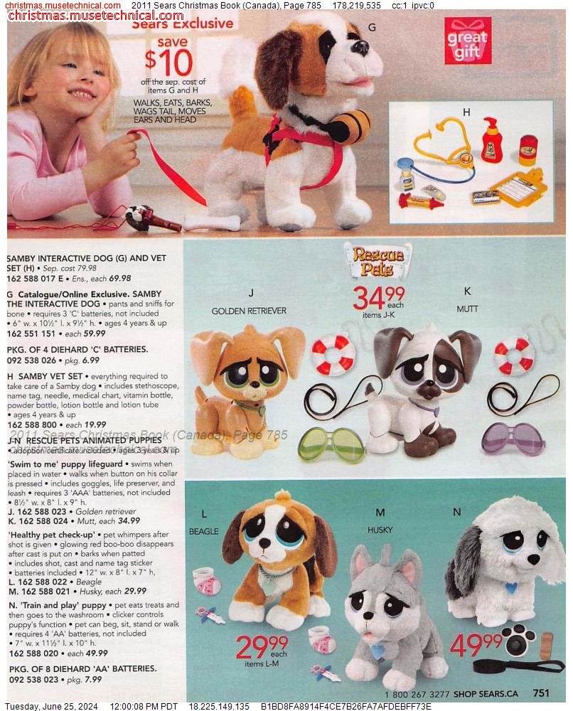 2011 Sears Christmas Book (Canada), Page 785