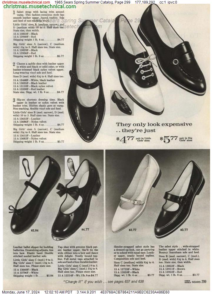 1965 Sears Spring Summer Catalog, Page 299