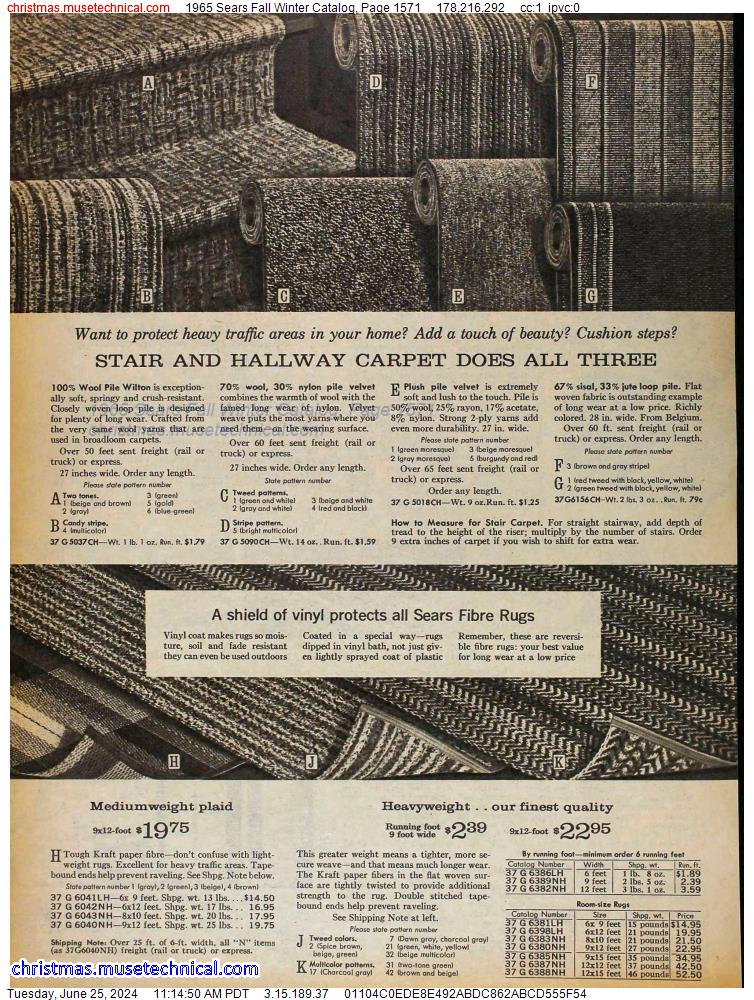 1965 Sears Fall Winter Catalog, Page 1571