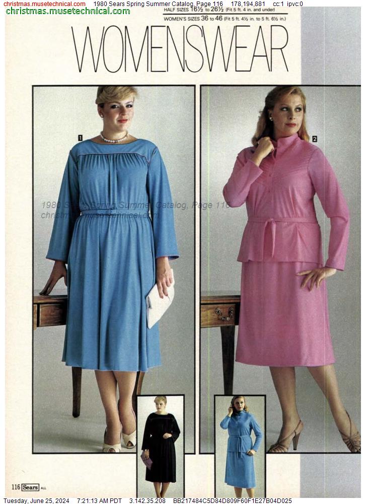 1980 Sears Spring Summer Catalog, Page 116