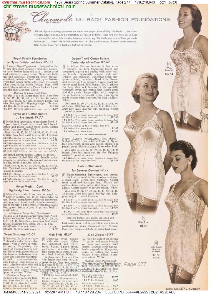 1957 Sears Spring Summer Catalog, Page 277