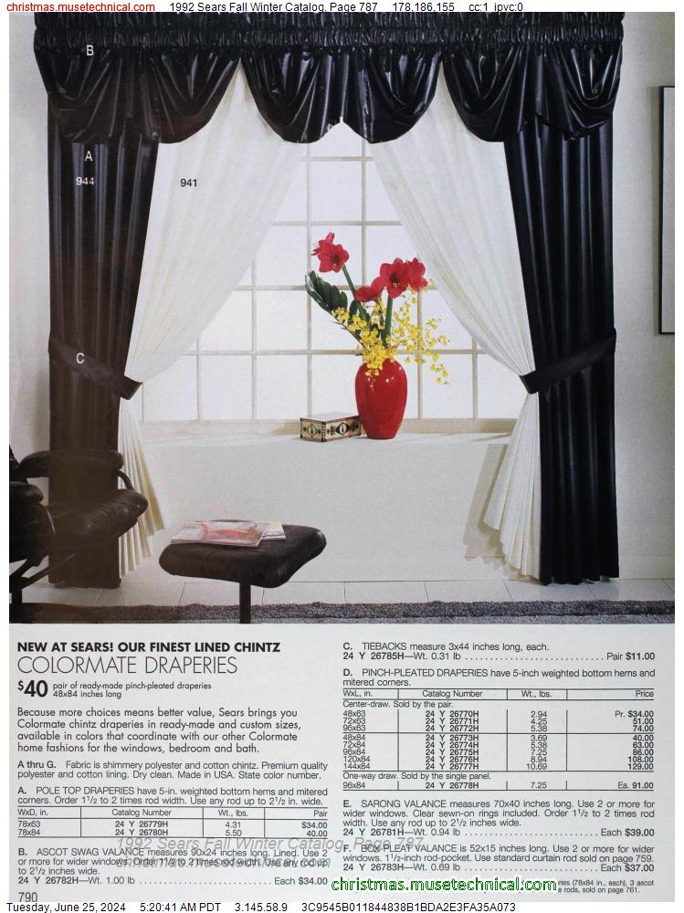 1992 Sears Fall Winter Catalog, Page 787
