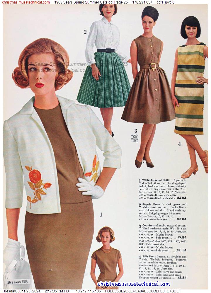 1963 Sears Spring Summer Catalog, Page 25