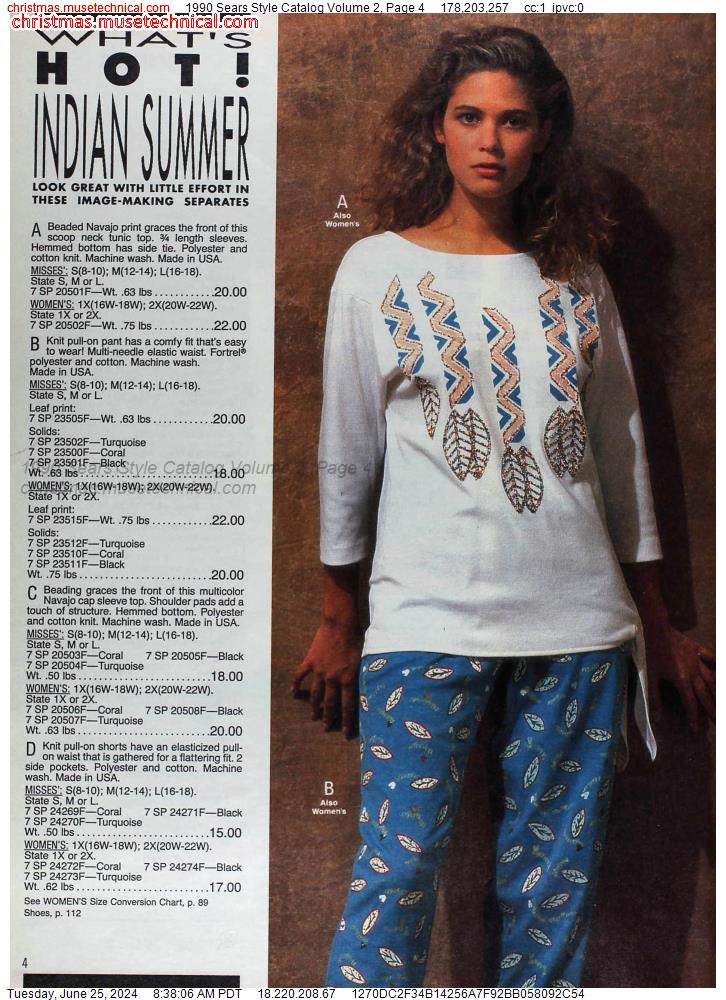 1990 Sears Style Catalog Volume 2, Page 4