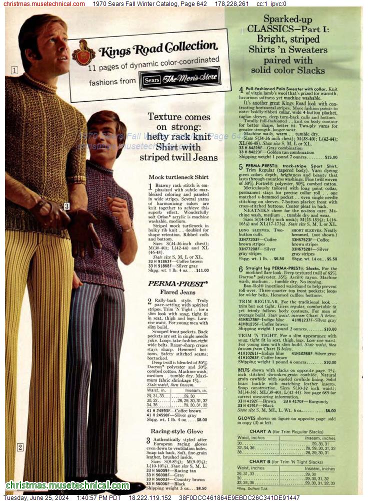 1970 Sears Fall Winter Catalog, Page 642