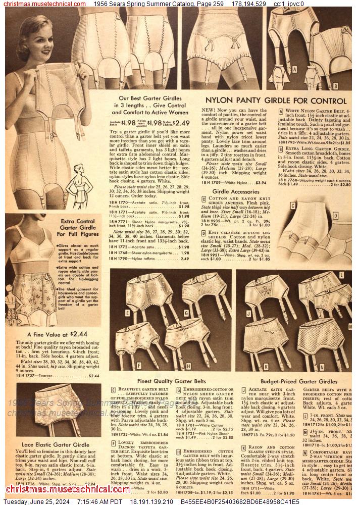 1956 Sears Spring Summer Catalog, Page 259