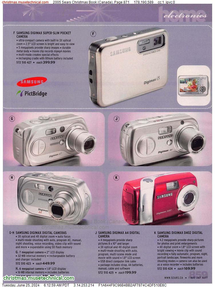 2005 Sears Christmas Book (Canada), Page 871