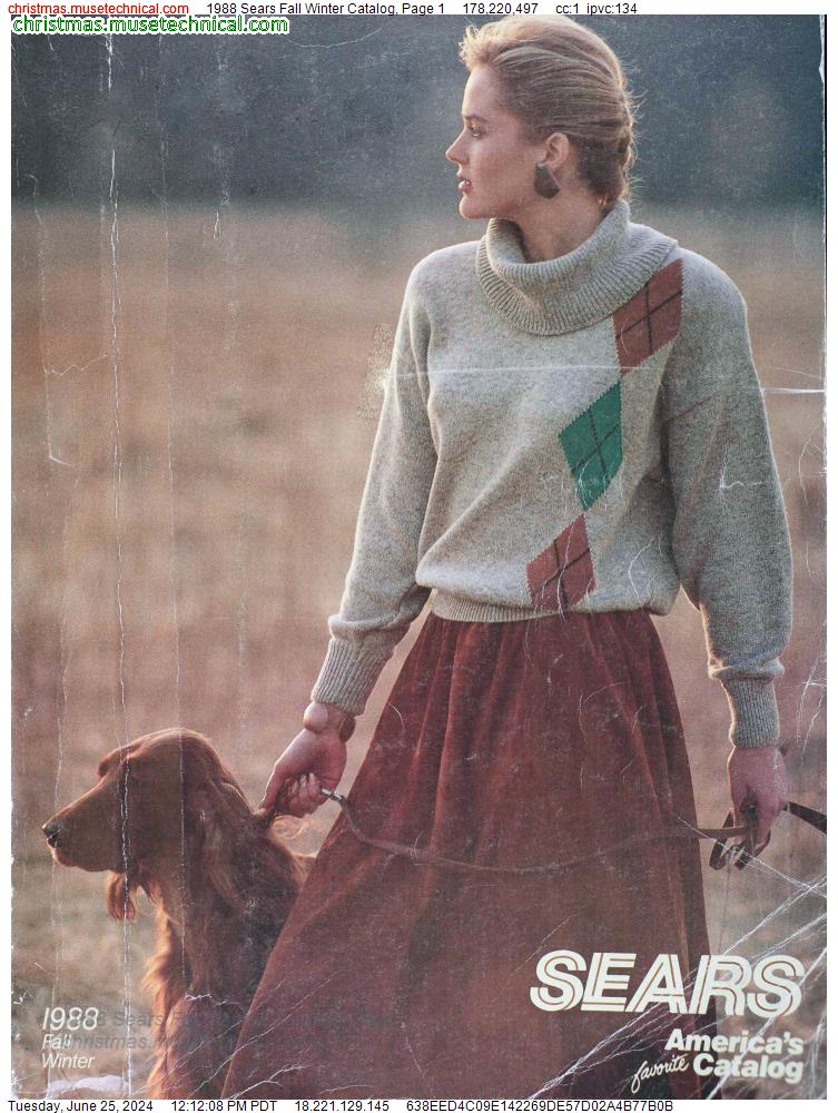 1988 Sears Fall Winter Catalog, Page 1