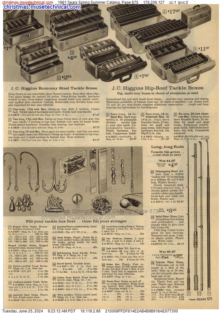 1961 Sears Spring Summer Catalog, Page 675