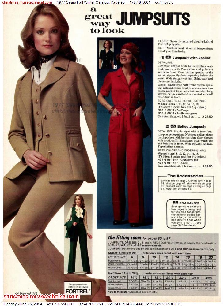 1977 Sears Fall Winter Catalog, Page 90
