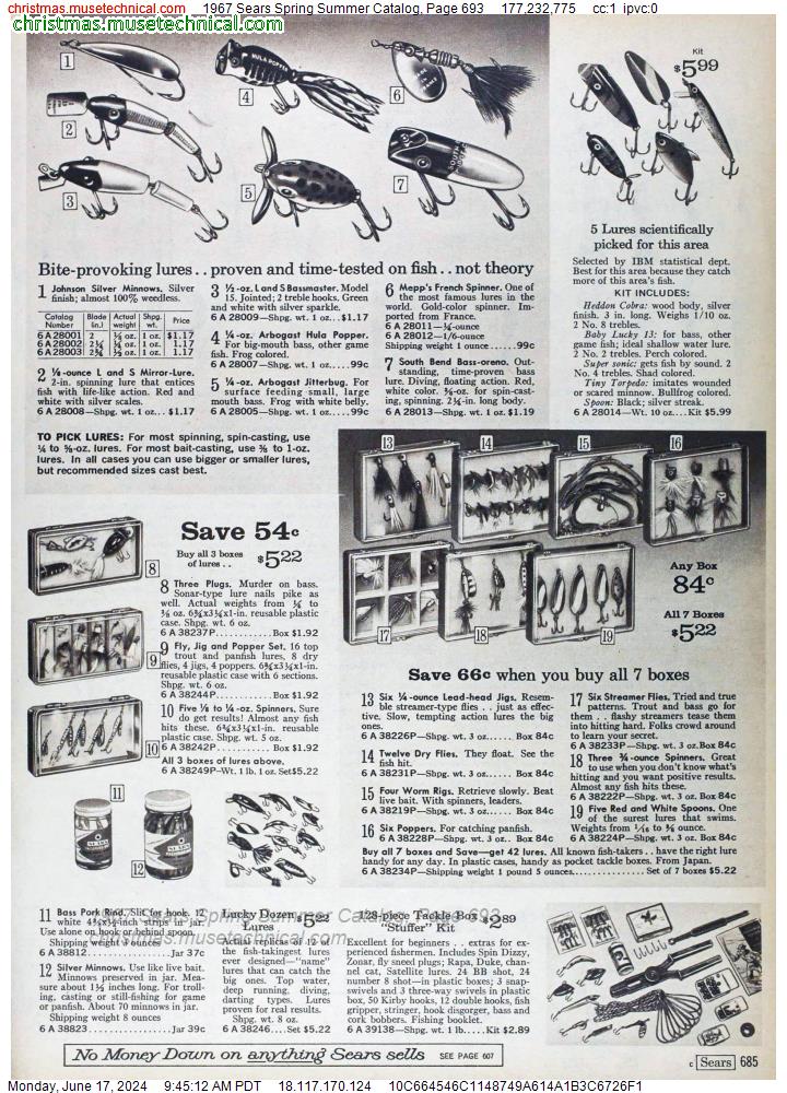 1967 Sears Spring Summer Catalog, Page 693