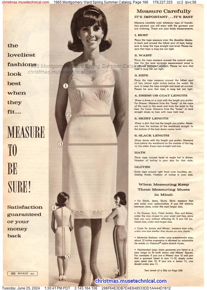 1965 Montgomery Ward Spring Summer Catalog, Page 166