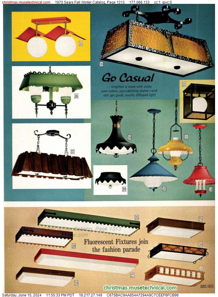 1970 Sears Fall Winter Catalog, Page 1313