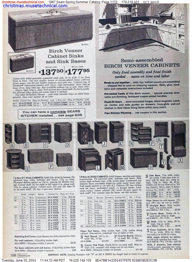 1967 Sears Spring Summer Catalog, Page 1172