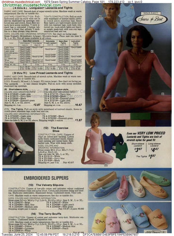 1979 Sears Spring Summer Catalog, Page 181