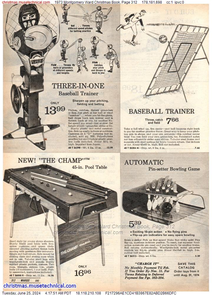 1973 Montgomery Ward Christmas Book, Page 312